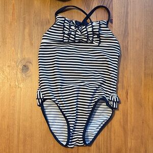 3/15$ Joe Fresh Kids One Piece in Navy and White Stripes